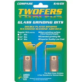 1/8" Standard Aanraku Twofers Diamond Grinder Bits 100/120 Grit