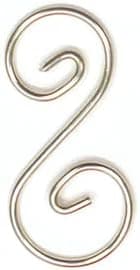 6Pack 1.5" Curly Q Decorative Hangers for Suncatchers & Glass Panels