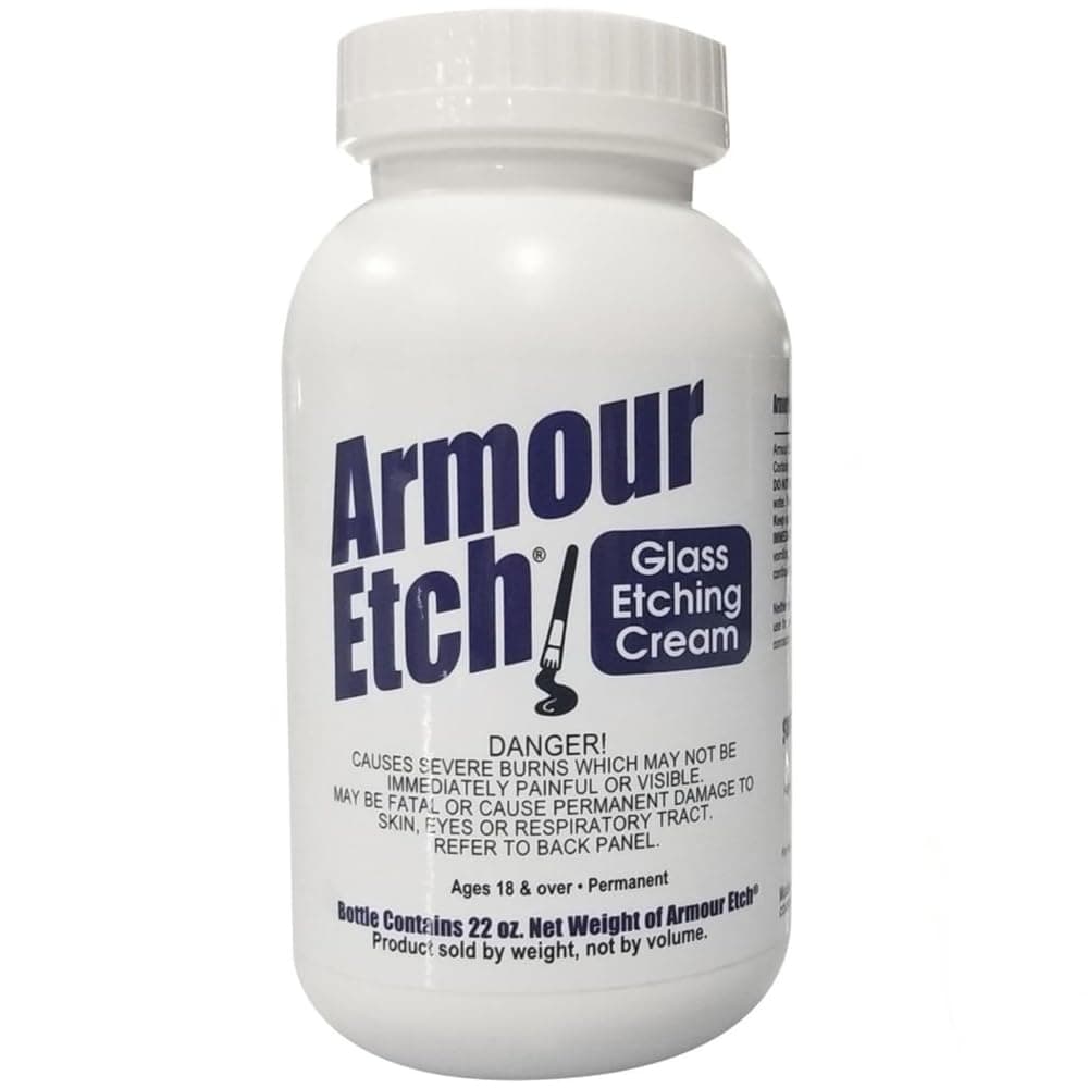 Armour Glass Etching Cream 10oz. - Steric Resources