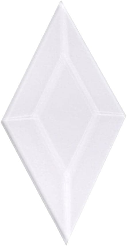 2"x4" Clear Diamond Glass Bevel 10 Pack