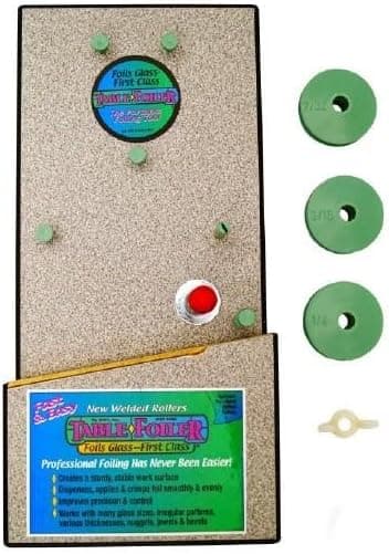 KWC Glass Table Foiler, Nicely Weighted, Dispenses, Applies & Crimps - Steric Resources